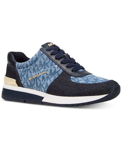 macy's michael kors sneakers|michael kors denim sneakers.